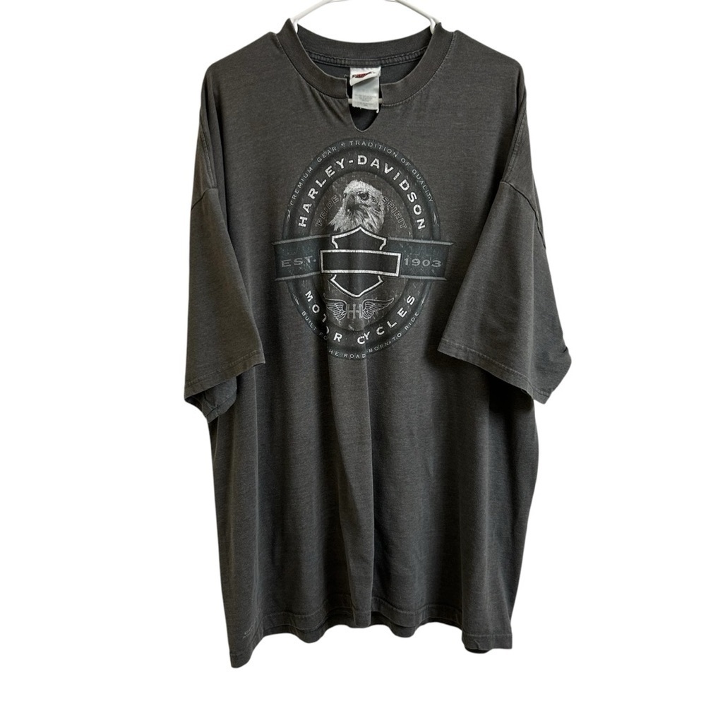Harley-Davidson Motorcycle Bike Eagle Graphic T-shirt Made in USA Men's Size 3XL